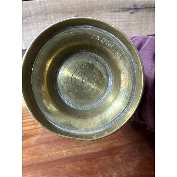 Vintage Original India Antique Red/Brass patterned Jug 8” Tall - Picture 10 of 10